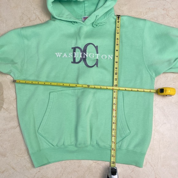 Lime Green Washington D.C. Hood Sweatshirt - Picture 8 of 8